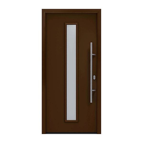 EcoStar Haustür Isopro IP 020S Terrabraun 110 cm x 210 cm DIN R günstig online kaufen