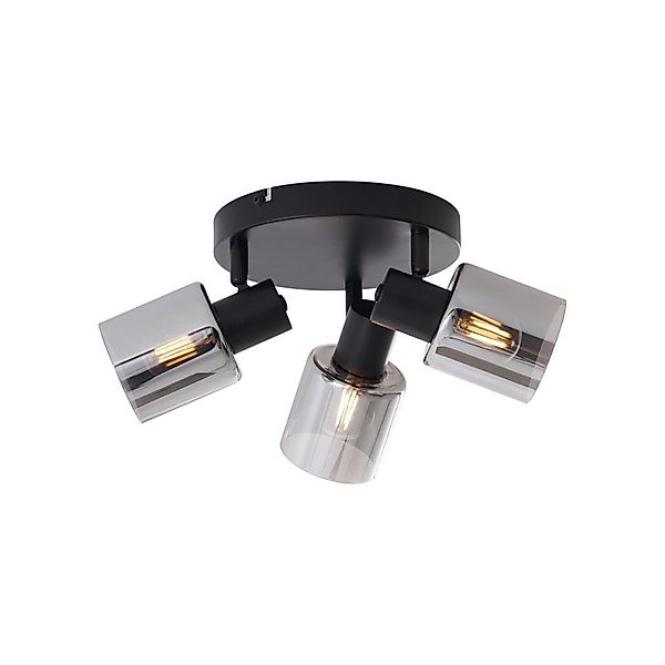 Qazqa LED Aufbaustrahler Cilin, ohne Leuchtmittel, E14, Schwarz, Modern, Me günstig online kaufen