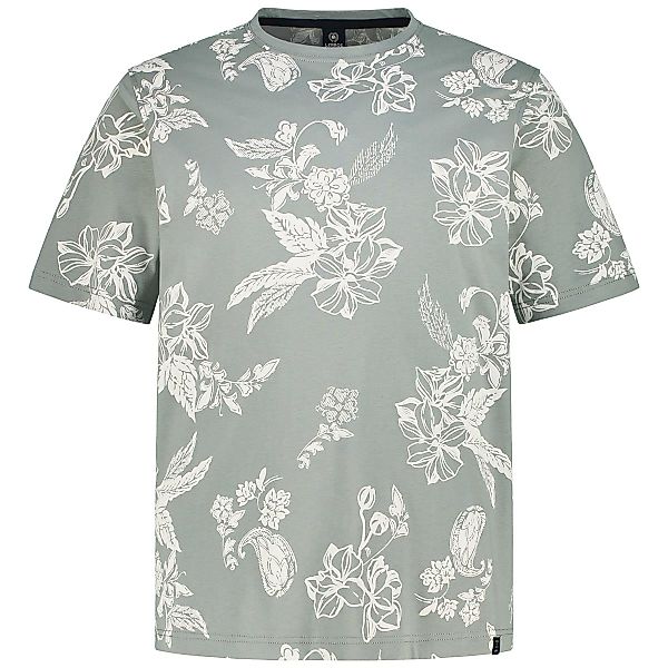 Lerros T-Shirt mit Allover-Muster Farbe grau Größe: 5XL günstig online kaufen
