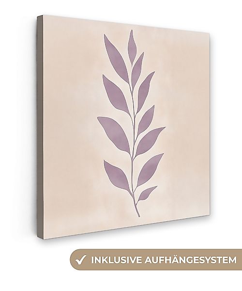 OneMillionCanvasses® Leinwandbild Zweig - Blätter - günstig online kaufen