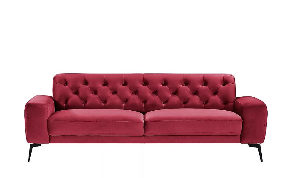 smart Sofa  Alana - rot - 236 cm - 77 cm - 95 cm - Polstermöbel > Sofas > 3 günstig online kaufen