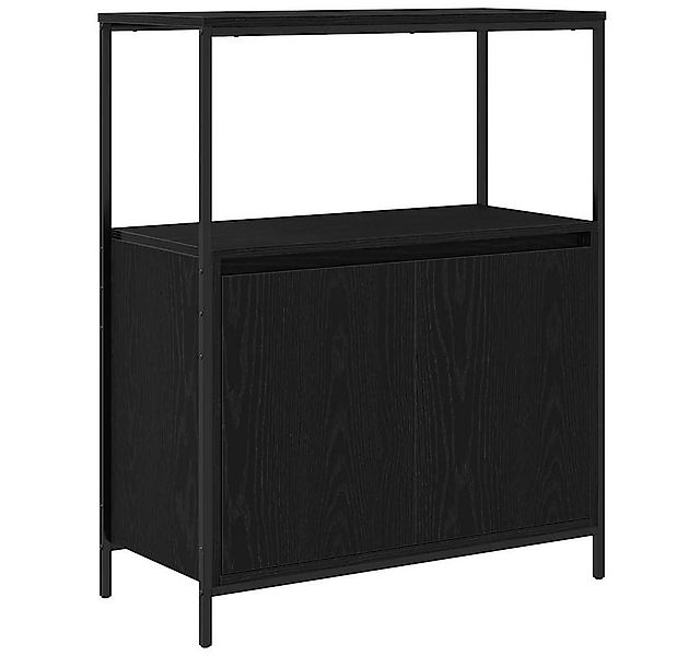 vidaXL Badezimmerspiegelschrank Badschrank mit Regalen Schwarz Eichen-Optik günstig online kaufen