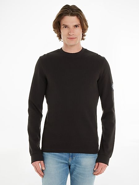 Calvin Klein Jeans Langarmshirt BADGE WAFFLE günstig online kaufen