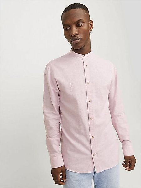 Jack & Jones Langarmhemd JJESUMMER BAND LINEN BLEND SHIRT LS SN günstig online kaufen