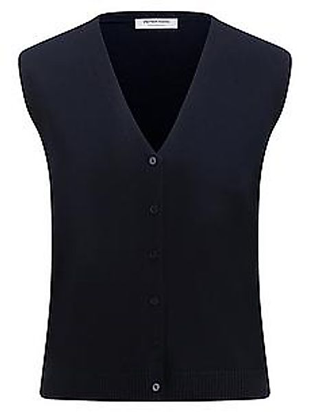Strickweste Peter Hahn blau günstig online kaufen