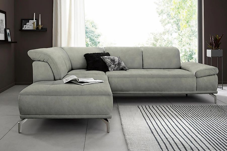 Places of Style Ecksofa "Caluna", Inkl.Sitztiefenverstellung, wahlweise mit günstig online kaufen