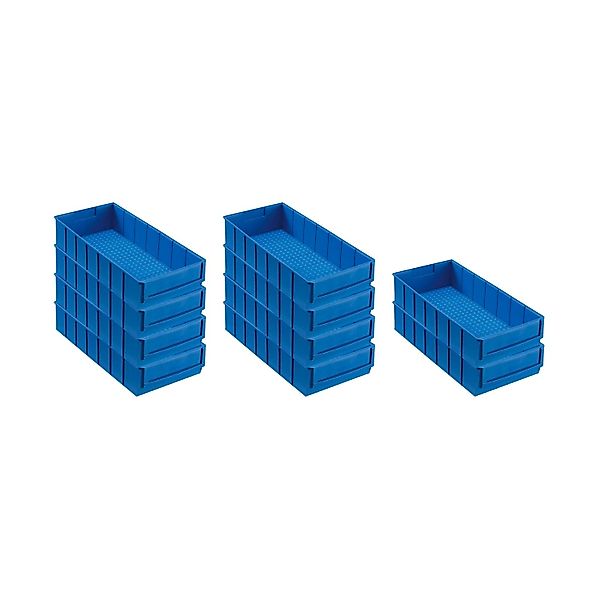 PROREGAL SparSet 10x Blaue Industriebox 400 B HxBxT 8,1 x 18,3 x 40 cm 4,7 günstig online kaufen