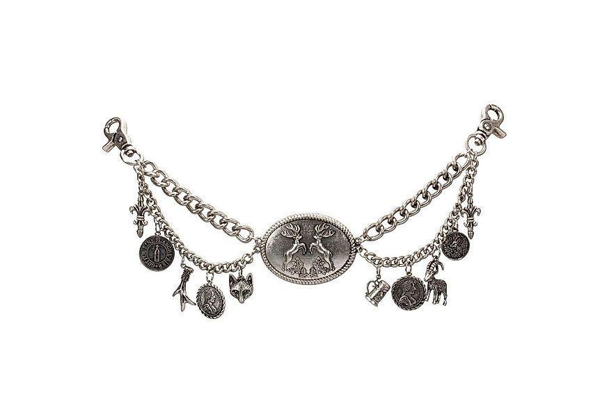 Alpenflüstern Kette mit Anhänger Trachten-Charivari Ferdi (antik-silber-far günstig online kaufen