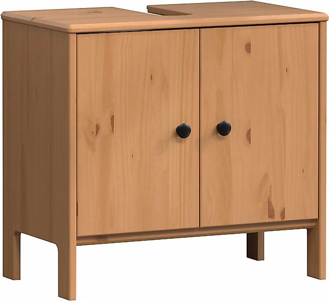 welltime Waschbeckenunterschrank "Kall" 1 Stk. tlg. Waschtisch aus Kiefer-M günstig online kaufen