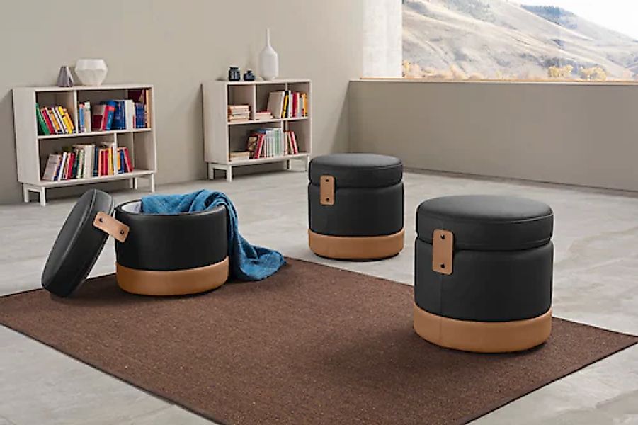 Egoitaliano Hocker »Tonder, Designhocker als Blickfang mit tollen Details« günstig online kaufen