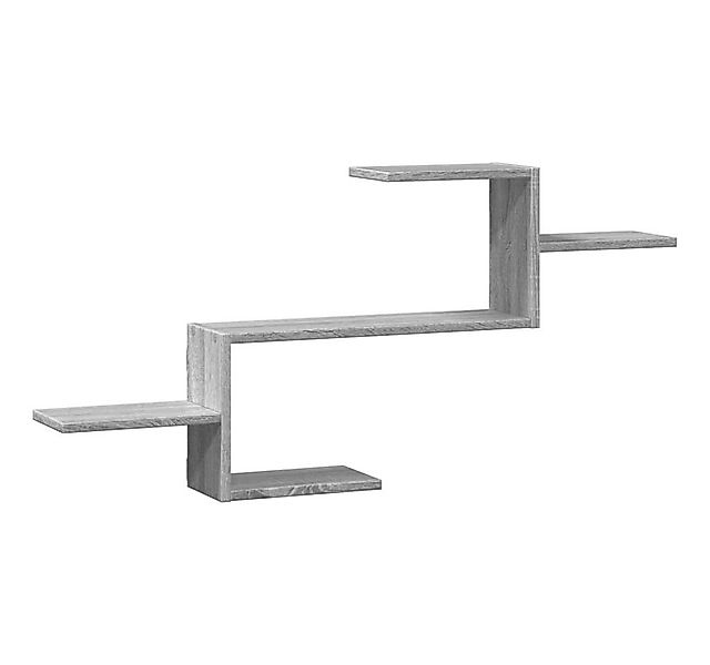 vidaXL Regal Wandregal Grau Sonoma 104x15x49 cm Holzwerkstoff, 1-tlg. günstig online kaufen