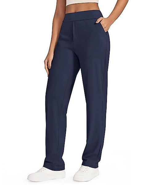 G4Free Jogginghose G4Free Damen Yogahose gerades Bein Stoffhosen hohe Taill günstig online kaufen