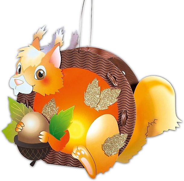 Folia Umzugslaterne folia Laternen-Bastelset "Eichhörnchen" günstig online kaufen