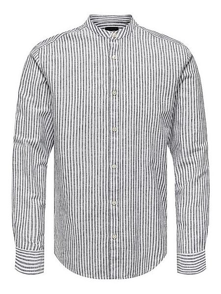 ONLY & SONS Langarmhemd Leichtes Leinen Langarm Slim Fit ONSCAIDEN LS MAO S günstig online kaufen