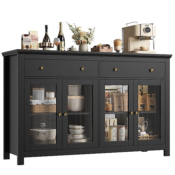 Homfa Sideboard Wohnimmer Küchenschrank, 140cm Breit günstig online kaufen