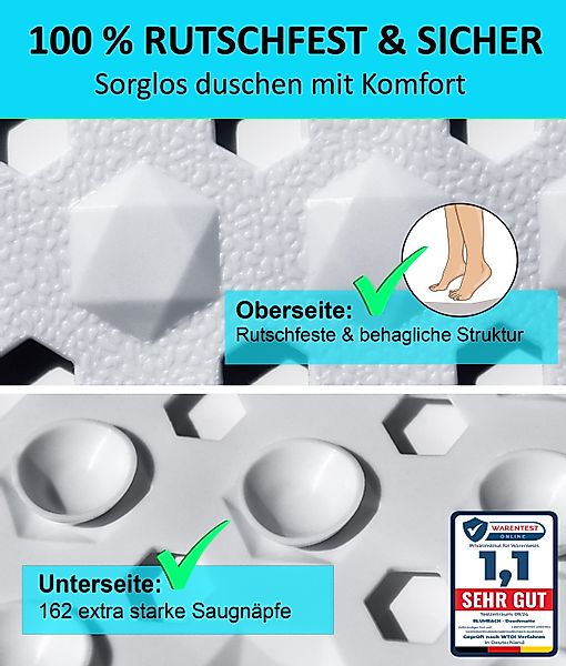 Blumbach Duschmatte - griffige Antirutschmatte Diamant günstig online kaufen