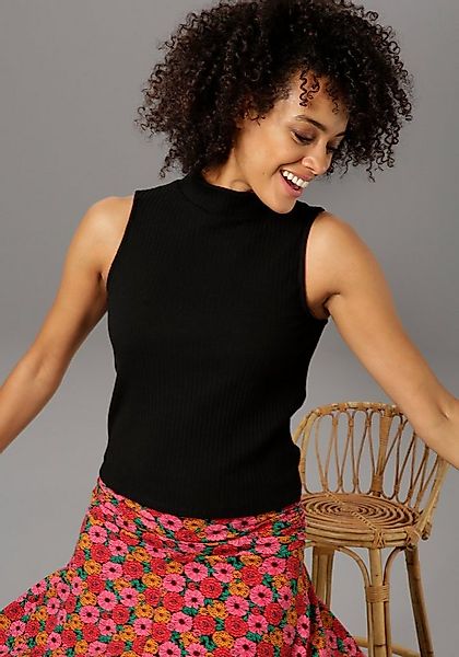 Aniston CASUAL Tanktop mit Stehkragen günstig online kaufen