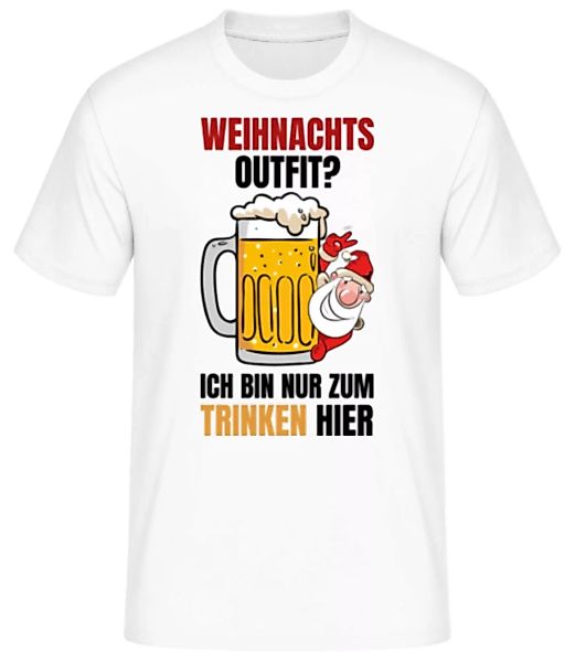 Bin Nur Zum Trinken Hier · Männer Basic T-Shirt günstig online kaufen