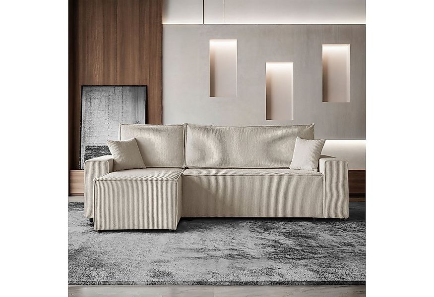 Beautysofa Ecksofa im Cordstoff HEKTOR, mit günstig online kaufen