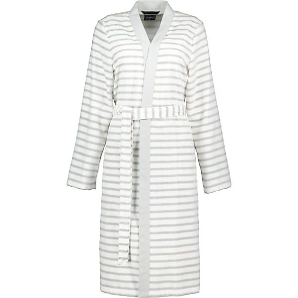 Cawö - Damen Bademantel Kimono Breton 6595 - Farbe: silber - 76 - S günstig online kaufen