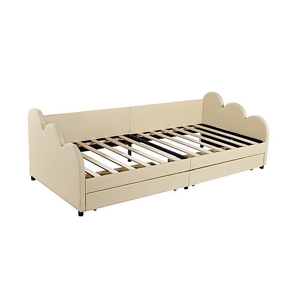 Gotagee Polsterbett Kinderbett Schlafsofa Multifunktionsbett mit 2 Ablagefä günstig online kaufen