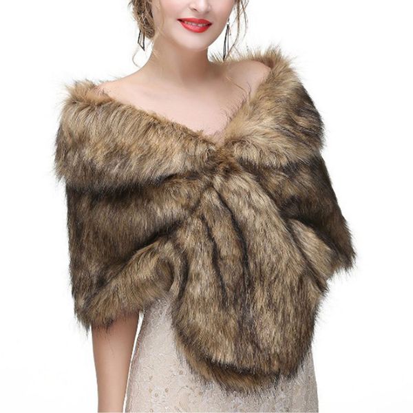 Refttenw Modeschal Hochzeit Bankett Party Kunstpelz günstig online kaufen
