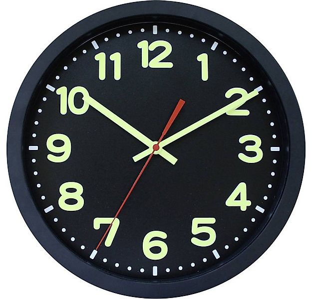 EUROTIME Wanduhr Funk-Wanduhr floureszierend 53861-05 günstig online kaufen