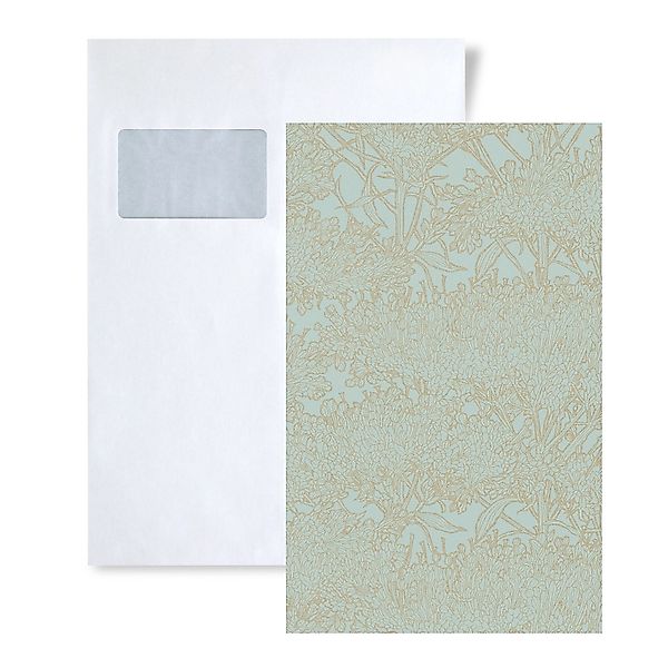 PROFHOME 1 MUSTERSTÜCK S-369722-GU DIN A4 MUSTER der Floral Tapete günstig online kaufen