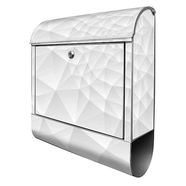 Banjado Design Briefkasten Silber Pulverbeschichtet 39x47x14cm 2 Schlüssel günstig online kaufen