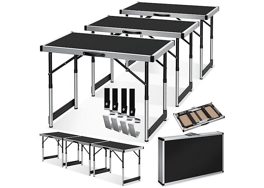 tectake Tapeziertisch 3er Set Tapeziertisch (3-St., 3 tlg), 3-teiliges Tape günstig online kaufen