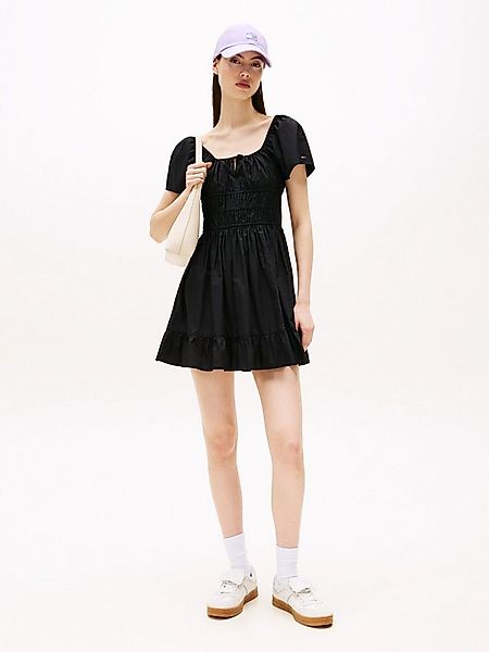 Tommy Jeans Minikleid TJW ROUCHE MINI POPLIN DRESS EXT günstig online kaufen