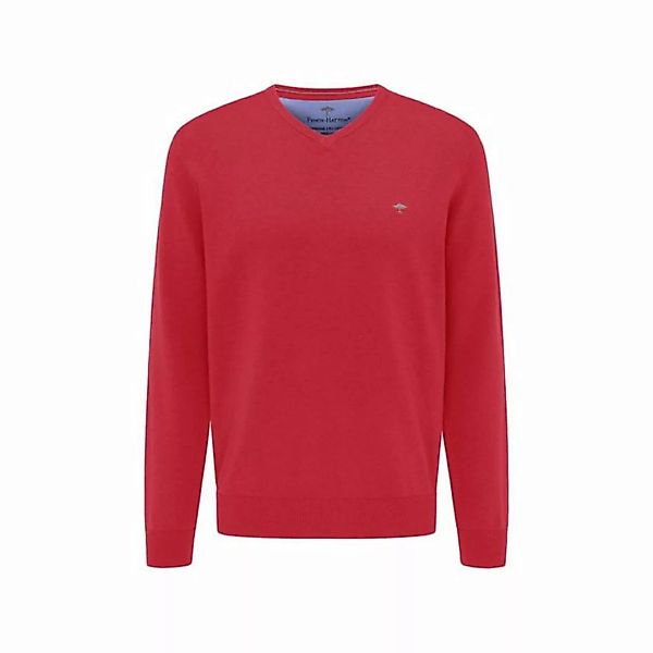 FYNCH-HATTON V-Ausschnitt-Pullover uni regular (1-tlg) günstig online kaufen