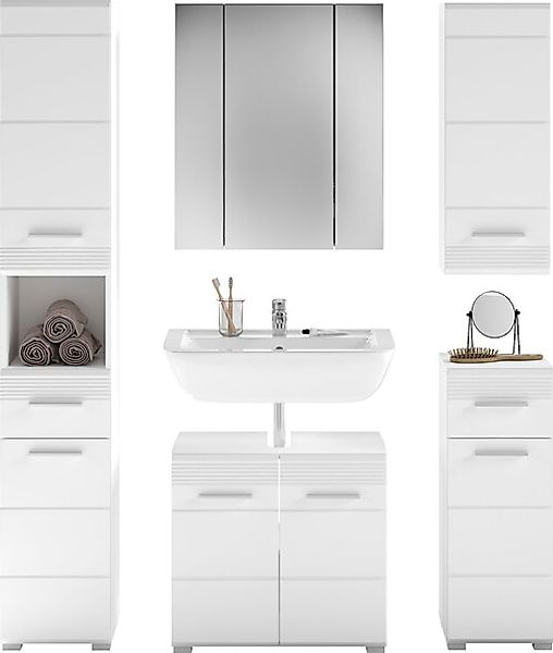INOSIGN Badmöbel-Set »Malmö, 5 teilig, bestehend aus:« Set, 5 Stk. tlg. günstig online kaufen