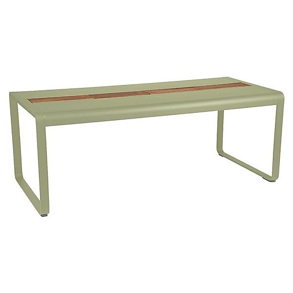Bellevie Tisch 196 x 90cm mit Aufbewahrung Lindgrün günstig online kaufen