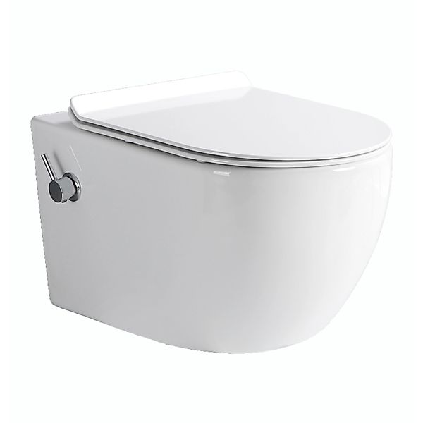 Glasdeals Dusch-WC spülrandloses inkl. Armatur und SoftClose Sitz TAHARET günstig online kaufen