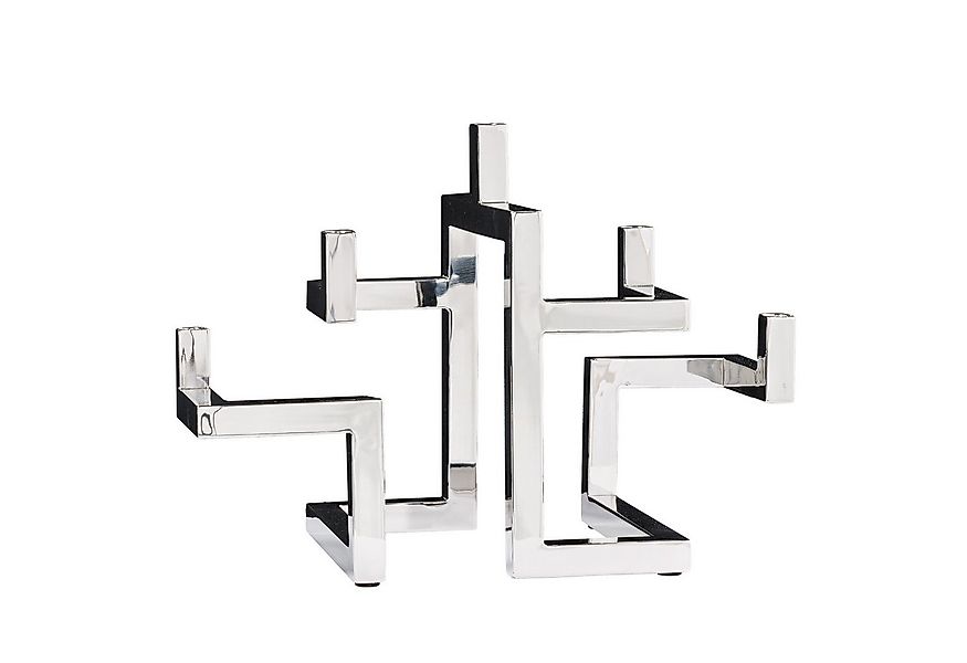 riess-ambiente Kerzenhalter ABSTRACT 50cm silber · Metall-Kerzenständer im günstig online kaufen