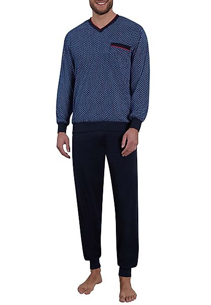 GÖTZBURG Pyjama Manhattan (2 tlg) V-Ausschnitt, günstig online kaufen