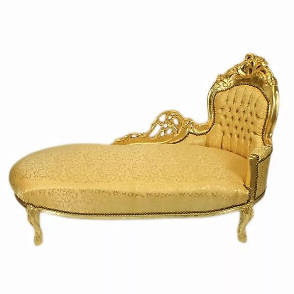 Casa Padrino Chaiselongue Barock Chaiselongue Gold Muster / Gold - Barock M günstig online kaufen