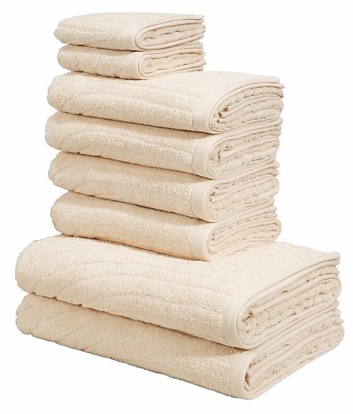my home Handtuch Set "Handtuchset Ognon, Duschtücher, Handtücher, Gästetüch günstig online kaufen