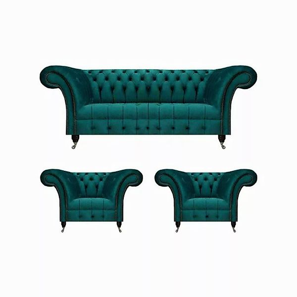 JVmoebel Chesterfield-Sofa Modern Couchgarnitur Sofagarnitur Set Wohnzimmer günstig online kaufen