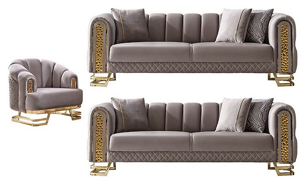 Villa Möbel Polstergarnitur Aveline, (3-tlg), Modernes Design mit klassisch günstig online kaufen