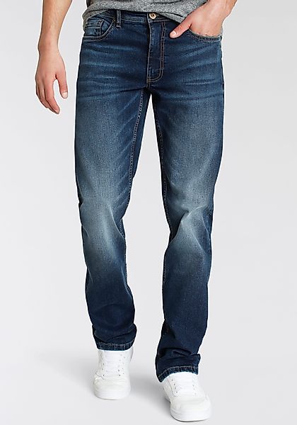 AJC Straight-Jeans, gerade geschnitten, Used-Look-Waschung, niedrige Leibhö günstig online kaufen