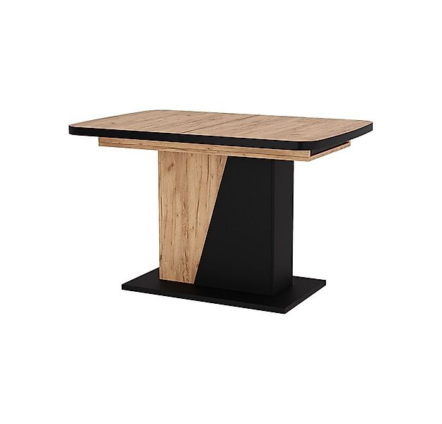 Vicco Esstisch Fenaro, Schwarz/Goldkraft Eiche, 120 x 80 cm ausziehbar günstig online kaufen