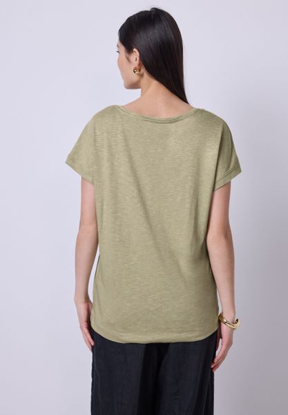 STREET ONE STUDIO V-Shirt im soften Baumwoll-Mix günstig online kaufen