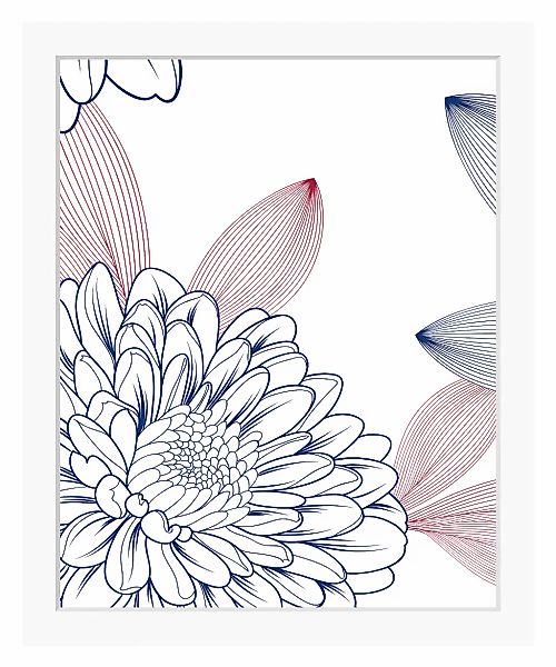 queence Bild "Lia", Blumen, (Set), Blumen, gerahmt günstig online kaufen