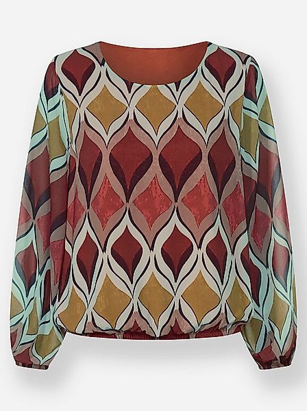 heine Klassische Bluse Druckbluse . günstig online kaufen