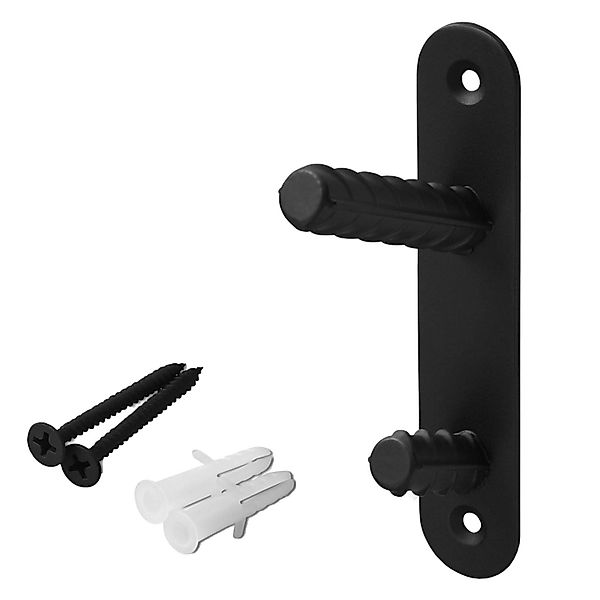 SOTECH Garderobenhaken B50 2 Fach 120 x 25 x 60 mm BA 96 mm Schwarz Matt günstig online kaufen