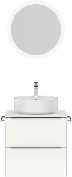 nobilia Badmöbel-Set "Alvene", (2 St., vormontiert, mit Soft-Close), Hochgl günstig online kaufen