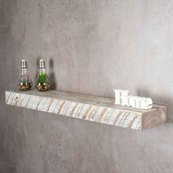 Levandeo® Wandregal, levandeo Wandregal Holz Massiv günstig online kaufen