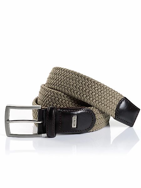 MONTI Ledergürtel "HAMBURG", 3,5 cm breit, Elastischer Flechtgürtel, Casual günstig online kaufen